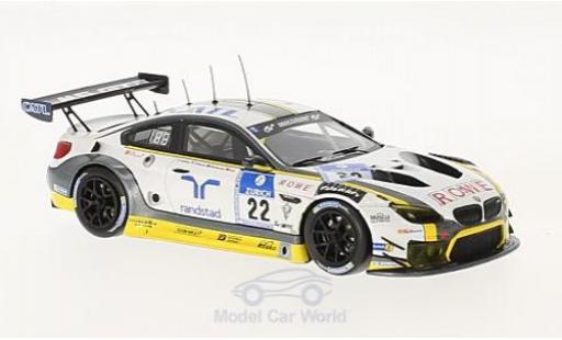 Modelauto Bmw M6 GT3 No.22 Rowe Racing 24h N&Atilde;&frac14;rburgring 2016 K.Graf/R.Westbrook/N.Catsburg/M.Palttala 1/18 Minichamps