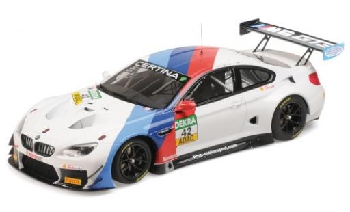 Modelauto Bmw M6 GT3 No.42 Team Schnitzer ADAC GT Masters Oschersleben 2017 R.Collard/P.Eng 1/18 Minichamps