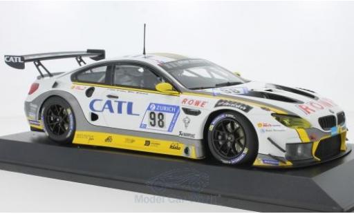 Modelauto Bmw M6 GT3 No.98 Rowe Racing 24h N&Atilde;&frac14;rburgring 2017 M.Palttala/N.Catsburg/A.Sims/R.Westbrook 1/18 Minichamps