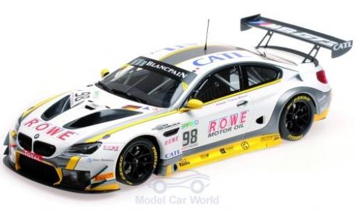 Modelauto Bmw M6 GT3 No.98 Rowe Racing 24h Spa 2017 T.Blomqvist/N.Catsburg/B.Spengler 1/18 Minichamps