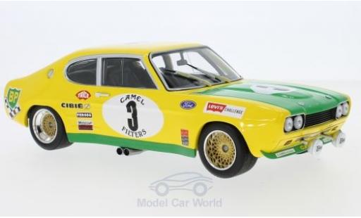 Modelauto Ford Capri RS 2600 MK I No.3 BP Racing Team BP 24h Spa 1972 G.Birrell/C.Bourgoignie 1/18 Minichamps