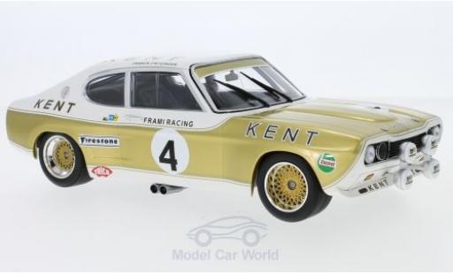 Modelauto Ford Capri RS 2600 MK I No.4 Kent Frami Racing Team Kent 24h Spa 1972 J-C.Franck/K.Fritzinger 1/18 Minichamps