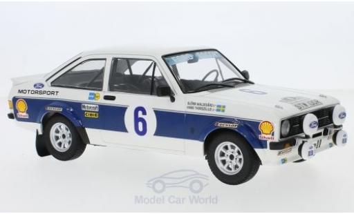 Modelauto Ford Escort RS 1800 MK II No.6 Motor Co. LTD Rally WM Rally Acropolis 1977 B.Waldegard/H.Thorszelius 1/18 Minichamps