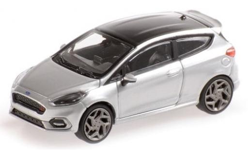 Modelauto Ford Fiesta ST grijs/zwart 2018 1/87 Minichamps