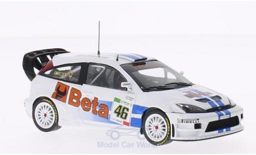 Modelauto Ford Focus RS WRC No.46 Beta Rally Monza 2007 V.Rossi Collection V.Rossi/C.Cassina 1/43 Minichamps