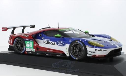Modelauto Ford GT GTE No.66 Chip Ganassi Racing UK 24h Le Mans 2016 O.Pla/S.M&Atilde;&frac14;cke/B.Johnson 1/18 Minichamps