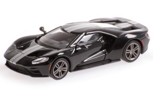 Modelauto Ford GT Berlinetta zwart/grijs 2018 1/87 Minichamps