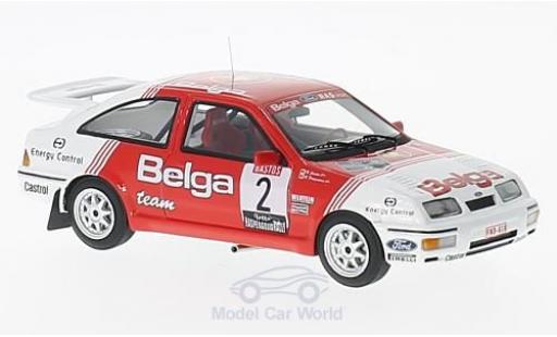 Modelauto Ford Sierra Cosworth RS No.2 Belga Haspengouwrally 1987 R.Droogmans/R.Joosten 1/43 Minichamps