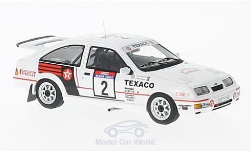 Modelauto Ford Sierra Cosworth RS No.2 Texaco Tour de Corse 1987 S.Blomqvist/K.groendel 1/43 Minichamps