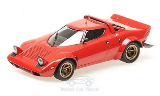 Modelauto Lancia Stratos Base rood 1974 1/18 Minichamps