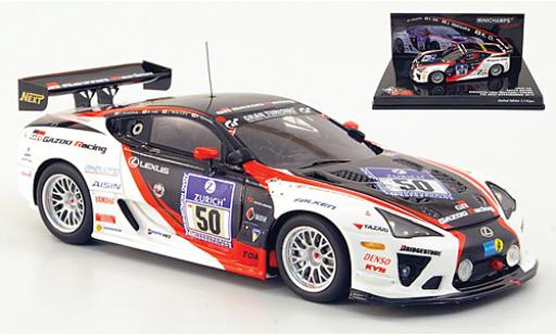 Modelauto Lexus LFA Gazoo Racing No.50 24h N&Atilde;&frac14;rburgring 2010 1/43 Minichamps