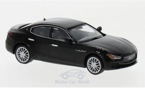Modelauto Maserati Ghibli Base zwart 2018 1/87 Minichamps