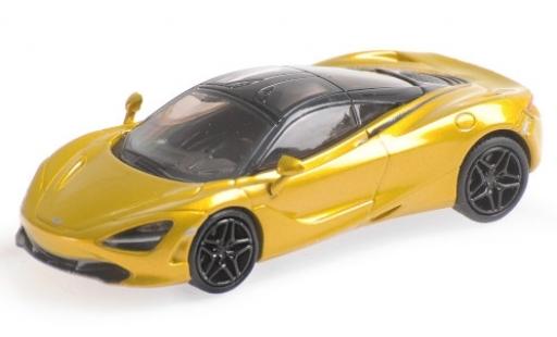 Modelauto McLaren 720 Base S metallic geel 1/87 Minichamps