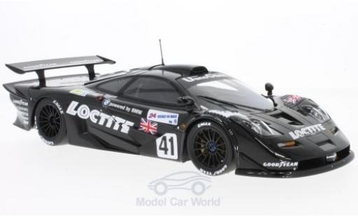 Modelauto McLaren F1 GTR GTR No.41 Gulf Team Davidoff Loctite 24h Le Mans 1998 T.Bscher/E.Pirro/D.Capello zonder Vitrine 1/18 Minichamps