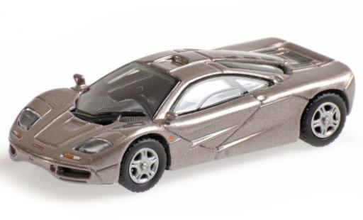 Modelauto McLaren F1 Road Car Roadcar metallic grijs 1994 1/87 Minichamps