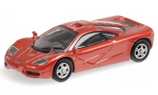 Modelauto McLaren F1 Road Car Roadcar metallic rood 1994 1/87 Minichamps