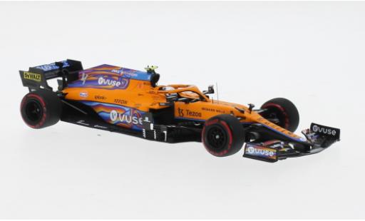 Modelauto McLaren F1 MCL35M No.4 Team formule 1 GP Abu Dhabi 2021 1/43 Minichamps