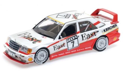 Modelauto Mercedes 190 DTM E 2.5-16 Evo 2 No.7 Team AMG East 1991 K.Thiim 1/18 Minichamps