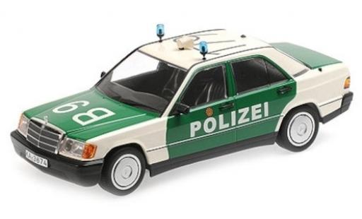 Modelauto Mercedes 190 Base E (W201) Politie Baden-W&Atilde;&frac14;rttemberg 1982 1/18 Minichamps