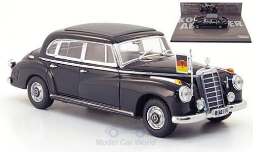 Modelauto Mercedes 300 Base b (W186III) zwart 1955 Konrad Adenauer 1/43 Minichamps