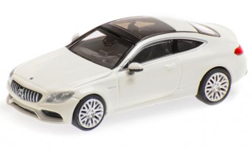 Modelauto Mercedes C AMG C 63 Coupe wit 2019 1/87 Minichamps
