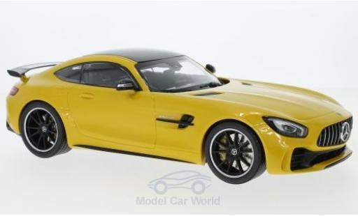 Modelauto Mercedes AMG GT Base -R geel/zwart 2017 1/18 Minichamps