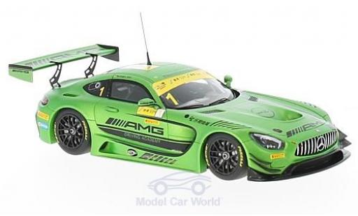 Modelauto Mercedes AMG GT GT3 3 No.1 -AMG Driving Academy Fia GT World Cup Macau 2016 M.Engel 1/43 Minichamps