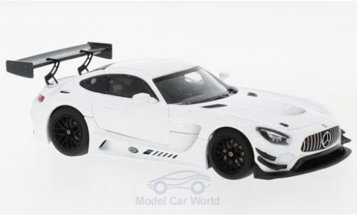 Modelauto Mercedes AMG GT GT3 3 wit 2017 Plain Body Version 1/43 Minichamps