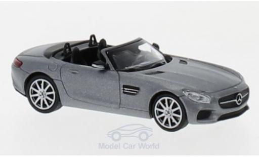 Modelauto Mercedes AMG GT GT S Cabriolet mat-grijs 2017 1/87 Minichamps