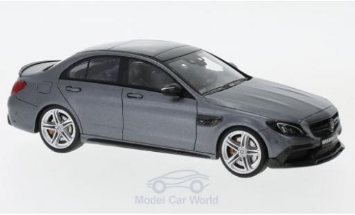 Modelauto Mercedes C AMG Brabus 600 mat-grijs 2015 Basis C 63 S 1/43 Minichamps