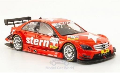 Modelauto Mercedes Classe C DTM (2008) No.17 Team Stern Stern 2009 M.Lauda 1/43 Minichamps