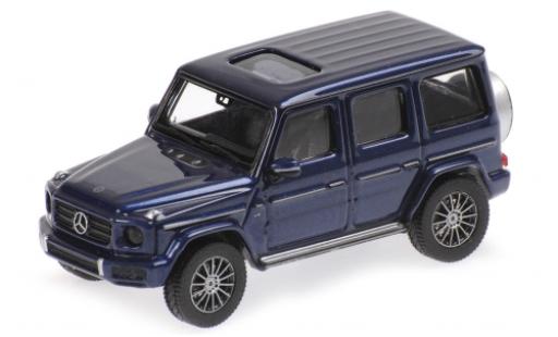 Modelauto Mercedes Classe G Base (W463) metallic blauw 2018 1/87 Minichamps