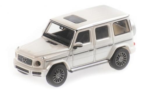Modelauto Mercedes Classe G Base G500 (W463) metallic wit 2018 1/87 Minichamps