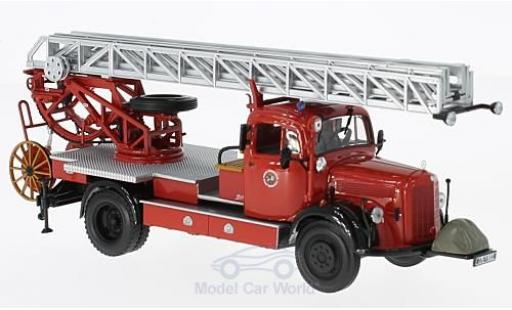 Modelauto Mercedes L3500 Base DL17 Brandweer Bensheim 1950 Drehleiter 1/43 Minichamps