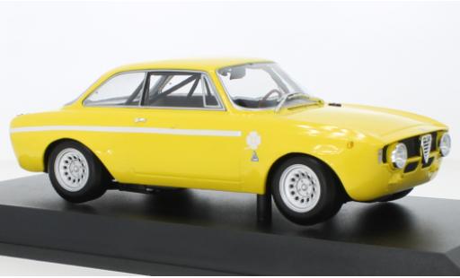 Modelauto Alfa Romeo Giulia gt junior 1300 A geel 1971 1/18 Minichamps