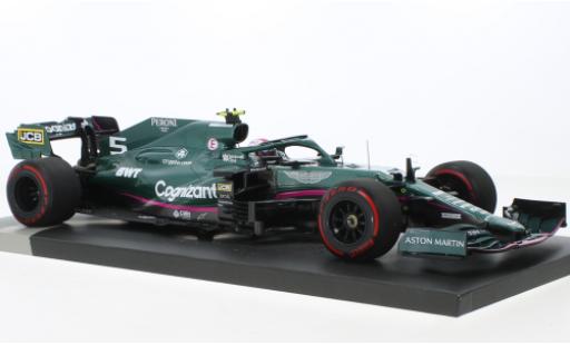Modelauto Aston Martin AMR21 f1 1 No.5 Cognizant Team Cognizant formule 1 GP Azerbaijan 2021 1/18 Minichamps