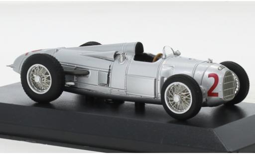 Modelauto Auto Union Typ A course Long Tail No.2 ADAC du Eifel 1934 1/43 Minichamps