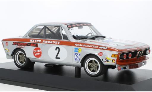 Modelauto Bmw 2800 CS No.2 -Alpina Tourenwagen GP N&Atilde;&frac14;rburgring 1972 1/18 Minichamps