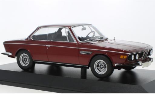 Modelauto Bmw 3.0 CSi metallic rood 1971 1/18 Minichamps