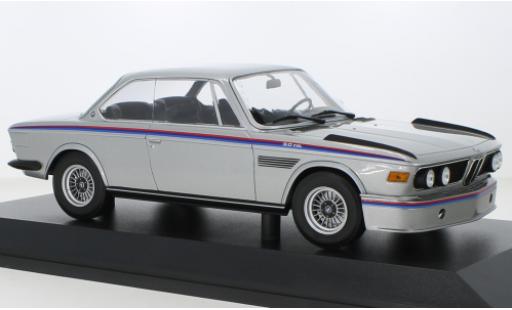 Modelauto Bmw 3.0 CSL grijs/Dekor 1973 1/18 Minichamps