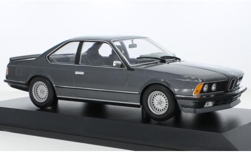 Modelauto Bmw 635 CSi metallic grijs 1982 1/18 Minichamps