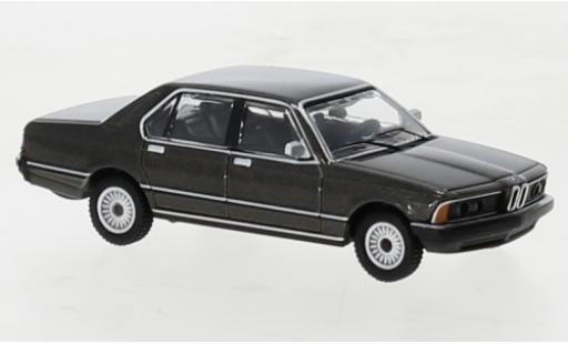 Modelauto Bmw 733 berline i (E23) metallic grijs 1977 1/87 Minichamps