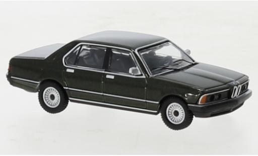 Modelauto Bmw 733 berline i (E23) metallic groen 1977 1/87 Minichamps