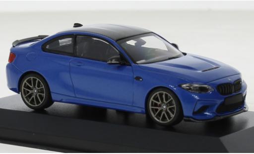 Modelauto Bmw M2 CS blauw 2020 1/43 Minichamps