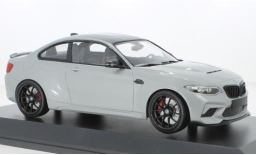 Modelauto Bmw M2 CS metallic grijs 2020 1/18 Minichamps