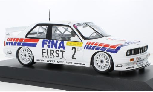 Modelauto Bmw M3 course (E30) No.2 Fina Motorsport Team Fina 24h Spa Francorchamps 1992 1/18 Minichamps
