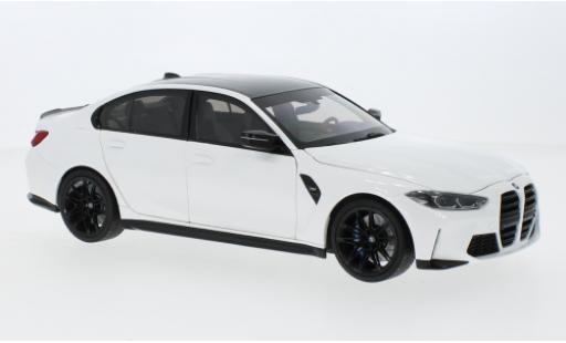 Modelauto Bmw M3 berline (G80) wit 2020 1/18 Minichamps