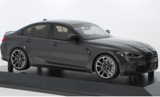 Modelauto Bmw M3 berline metallic grijs 2020 1/18 Minichamps