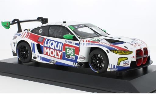 Modelauto Bmw M4 gt3 GTD No.96 Turner Motorsport Liqui Moly IMSA 2022 1/18 Minichamps