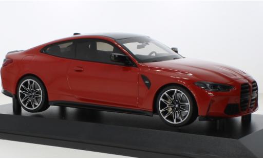 Modelauto Bmw M4 coupe rood 2020 1/18 Minichamps